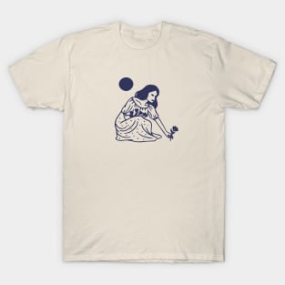 Woman Picking Flowers T-Shirt